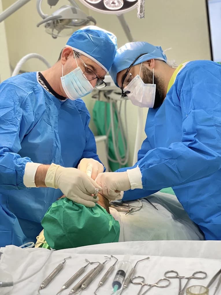 Students in clinic